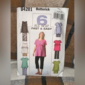 Butterick Sewing Pattern #B4201 for Stylish Outfits - size 14,16,18